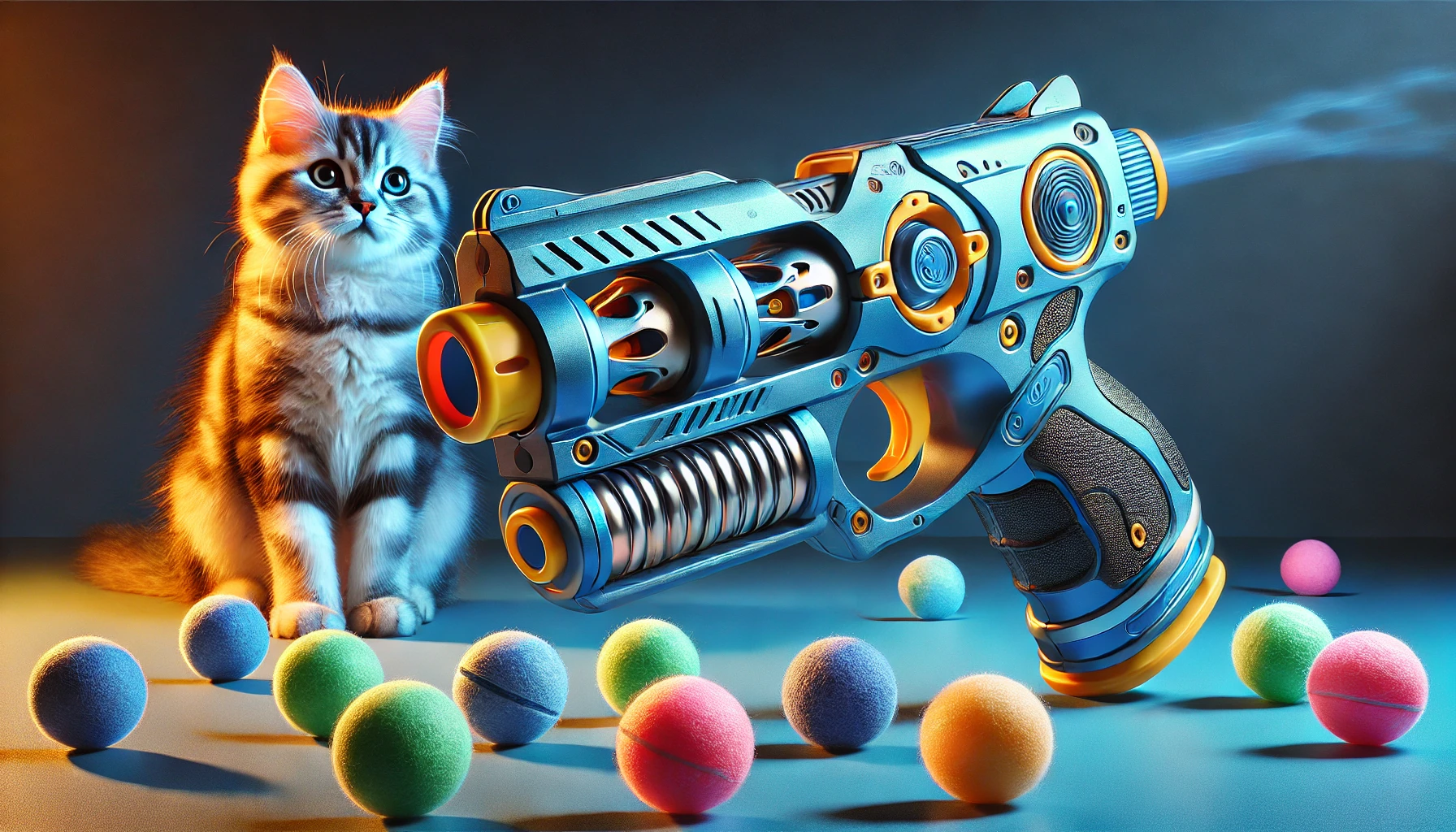 Pistolas Lanzadoras de Bolas para Gatos